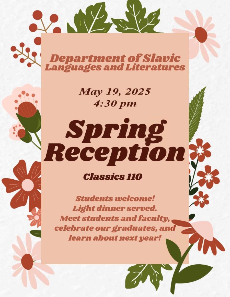 Slavic Spring Reception Flyer