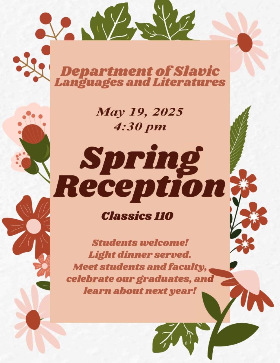 Slavic Spring Reception Flyer